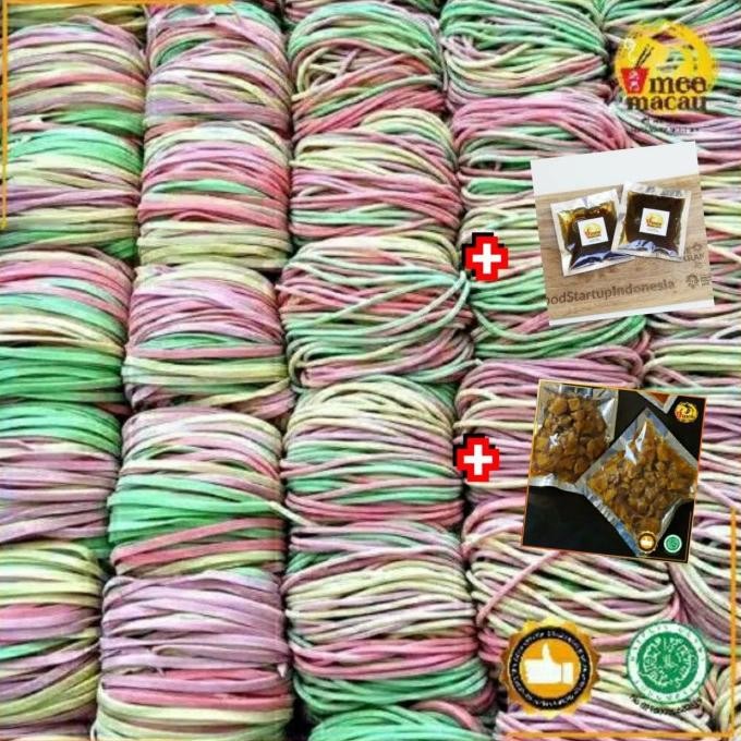 

READY [PAKET KOMPLIT 10 PORSI] MIE RAINBOW+BUMBU+AYAM PANGSIT MIE AYAM BAKMI