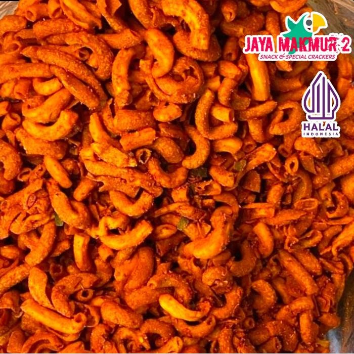 

BERGARANSI 500gram makaroni pedas daun jeruk food macaroni