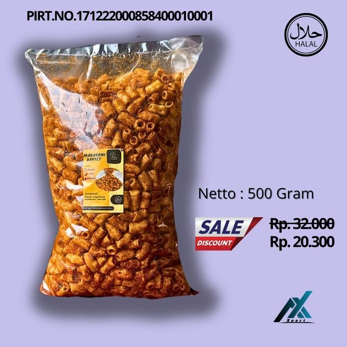 

HEMAT MAKARONI BANTET KILOAN PEDAS 500gr KHAS TASIKMALAYA makanan makroni macaroni goreng kering