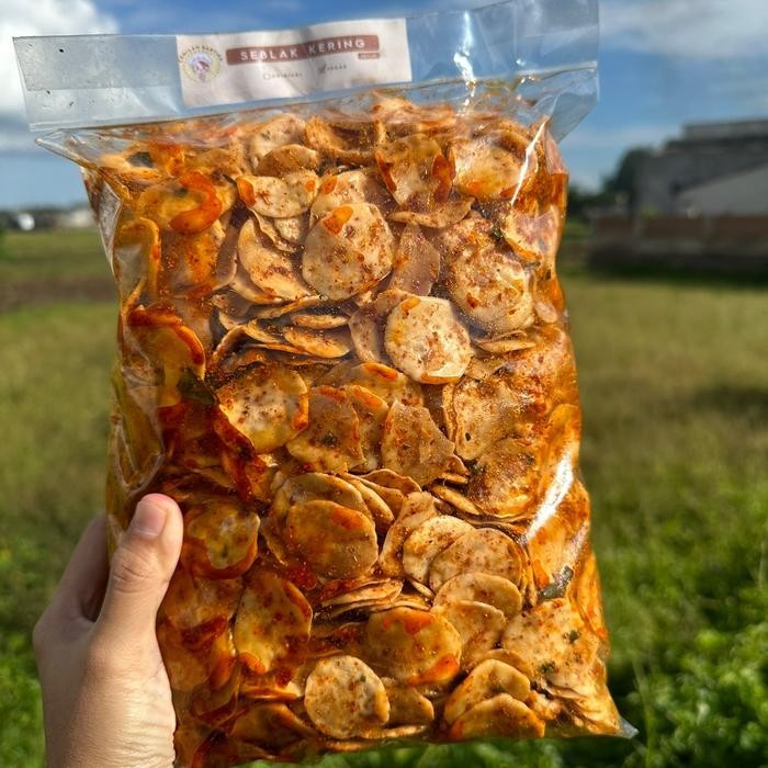 

BIG SALE 1 KG SEBLAK KERING DAUN JERUK - 100% BIKIN NAGIH Asin Pedas Food Snack