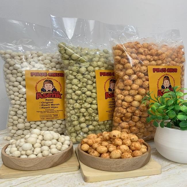 

HEMAT Pilus Cikur 500 Gram renyah tidak keras berbagai macam rasa Toping Baso Aci Asli Pedas Seblak