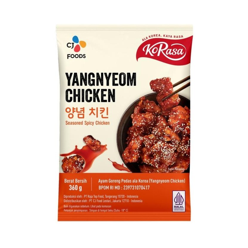 

READY AYAM GORENG PEDAS KOREA CJ KORASA YANGNYEOM CHICKEN 360GR