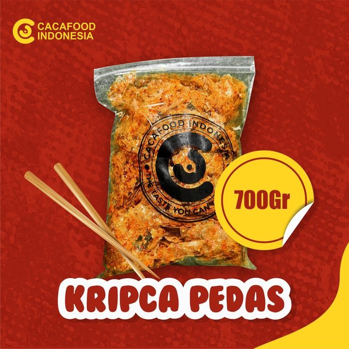 

PROMO [FLASH SALE] KRIPCA PEDAS KILOAN + SUMPIT CHILI OIL REMPAH 700GR Food keripikkaca