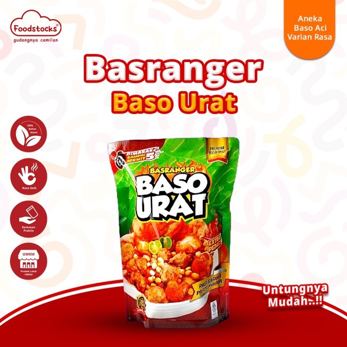 

TERBATAS Basranger Baso Urat Extra Pedas 200gr - Makanan Instan Siap Saji