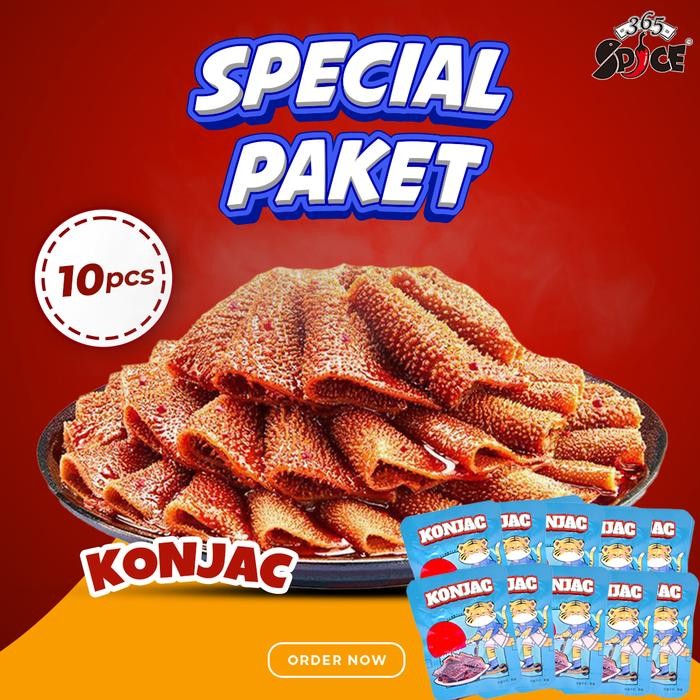 

STOK TERBATAS Konjac Snack Talas Pedas 10 Pcs Makanan Ringan Pedas dengan Kemasan Terpisah Cemilan