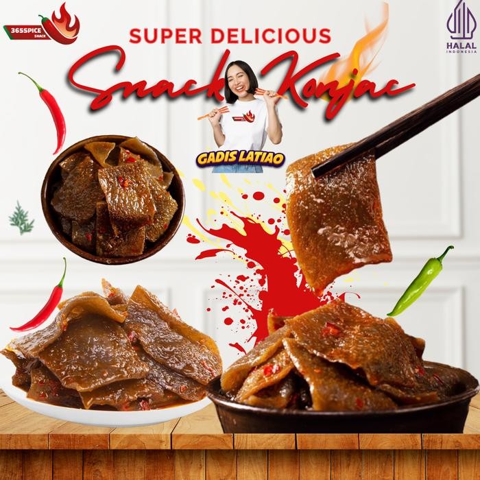 

EKSLUSIF KONJAC ( 8g X 10pcs ) Cemilan Pedas Spice Strip Spices / HALAL SNACK MASTER Cemilan