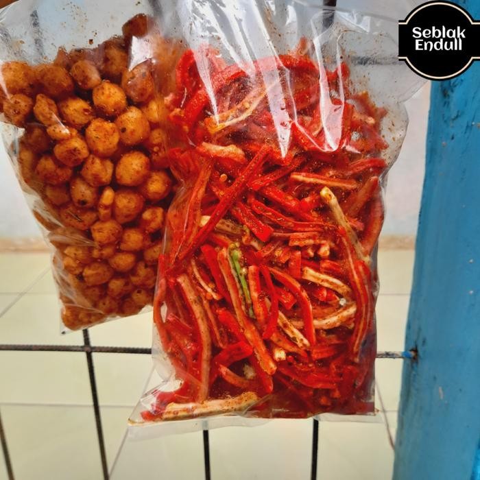 

PROMO Bundling kerupuk jaat/ beton 250 + comol crispy 250Gram Seblak endull Camilan Food Snack