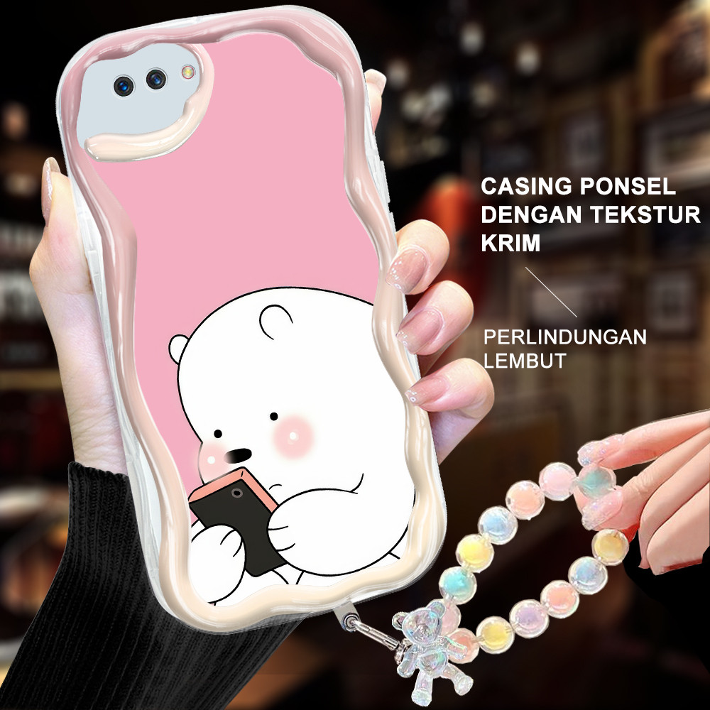 Duang OPPO A1K A3S A12E A5 K10 A96 F9 PRO Terbaru Casing Handphone We Bare Bears cute Soft case Cove