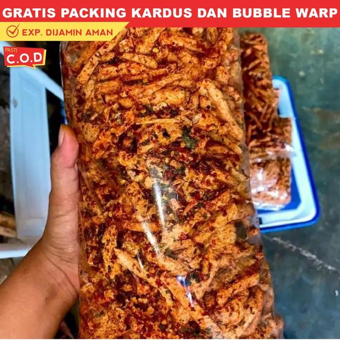 

PROMO viral 1 kg basreng pedas daun jeruk snack kiloan makanan ringan cemilan camilan murah enak