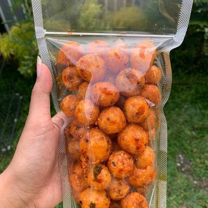 

CUCI GUDANG Cimol Krispy Pedas Kemasan SEDANG Camilan Makanan Food Snacks Cemilan