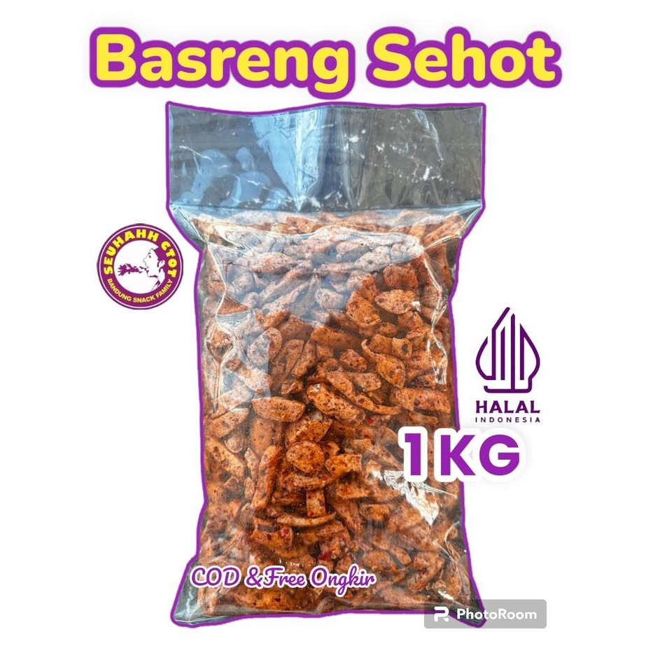 

TERMURAH basreng pedas gila viral sehot kemasan 1kg Camilan Food Snack