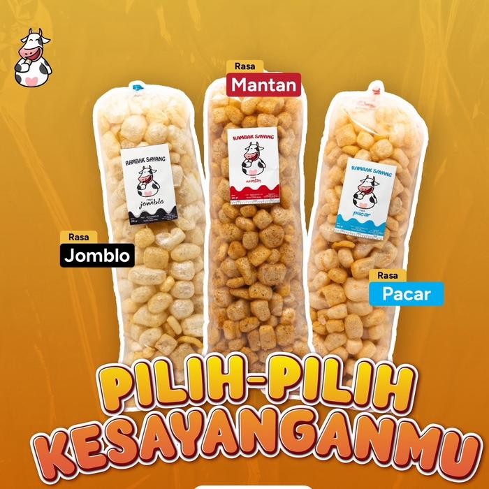 

TERUJI Free Kardus + Bubble wrap Rambak sayang krupuk kulit Food Snack Kerupuk Pedas Asin Cemilan