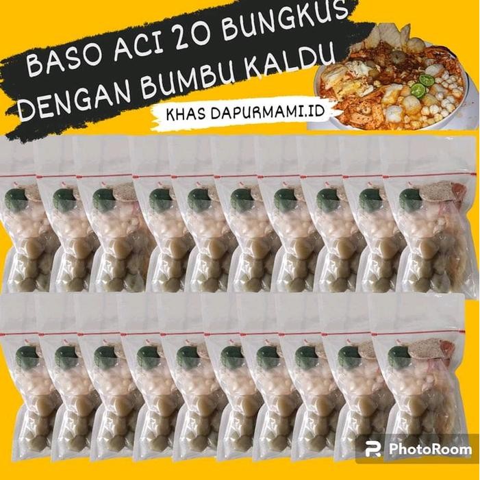 

NEW 20 BUNGKUS BASO ACI PREMIUM DAPURMAMI.ID Cuangki Instan Food Pedas
