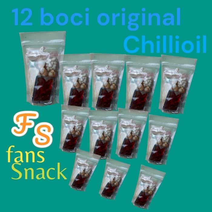 

TERBATAS 12 BUNGKUS BASO ACI ORIGINAL FUNSSNACK - CHILLI OIL = Food Makanan Kaldu Pedas Kuah baso