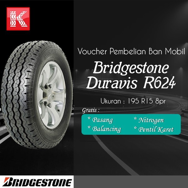 Ban Mobil Bridgestone Duravis R 624 195 R15 8Pr