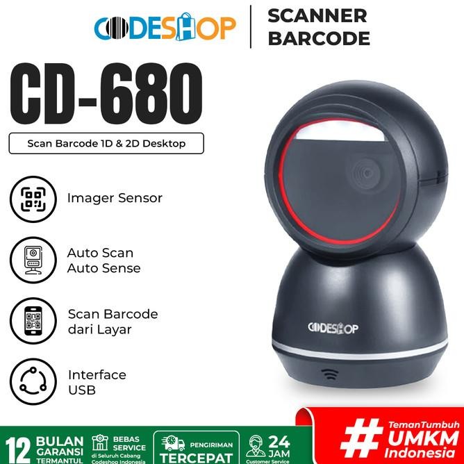 Codeshop Cd-680 / Cd680 / Cd 680 Scanner Barcode Auto Sense Scan