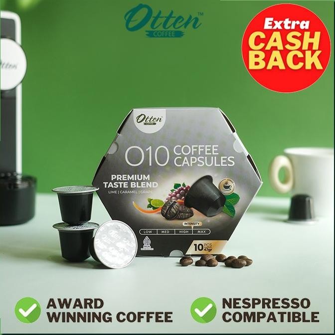 

Kopi Kapsul - O10 Premium Taste Blend Coffee Capsule | Kapsul Nespresso Compatible - Coffee Capsules