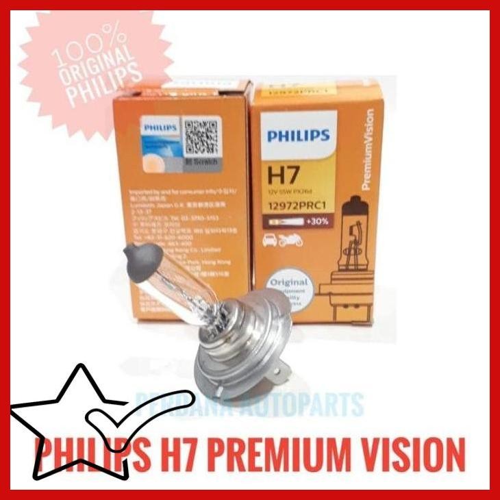 [PDA] BOHLAM PHILIPS H7 PREMIUMVISION +30% LEBIH TERANG BOHLAM MOTOR MOBIL