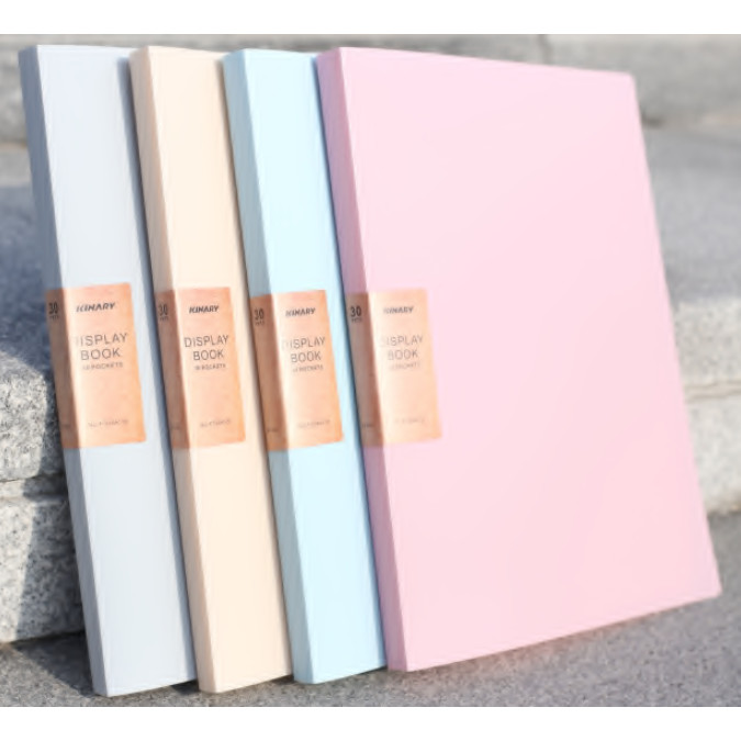 

Gramedia Pettarani - Kinary - Display Book Ukuran A4 20 Pocket Warna Abu-Abu