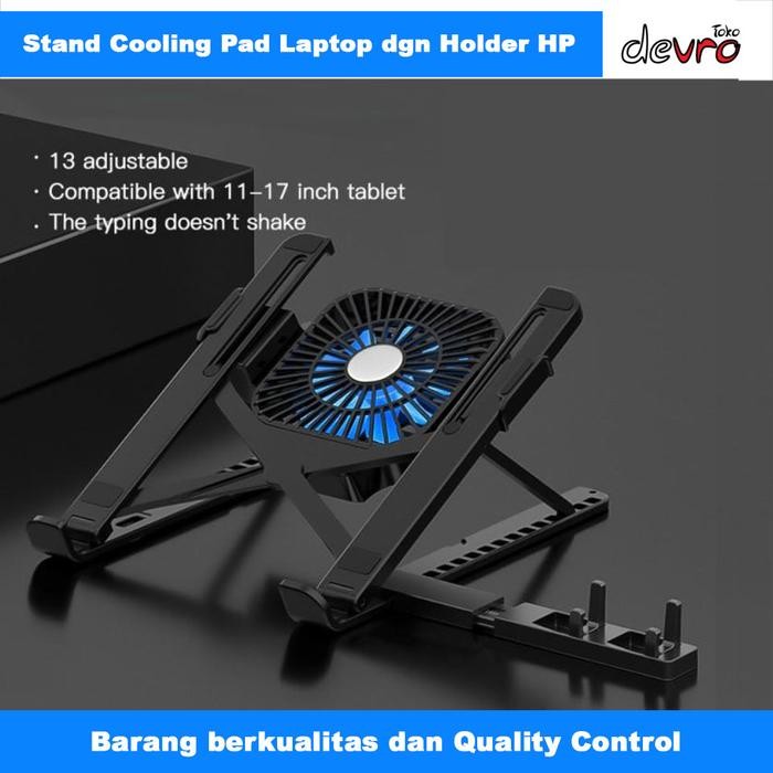 Stand Laptop - Cooling Pad Laptop - Portable Laptop Stand 11 - 17 inch Foldable 13 Level dgn Cooling