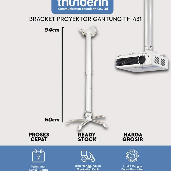 Bracket Proyektor Gantung, Bracket Gantung Plafon Proyektor Siap Kirim
