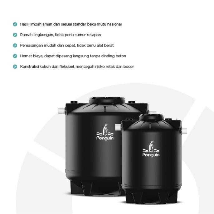 Penguin Bis-100 1000 Liter Septic Tank Biorotech