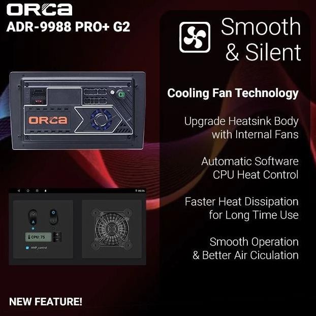 Miliki Headunit Android 10 Inch Orca Pro+ G2 Adr-9988 Ram 6/256Gb Qled Nfc