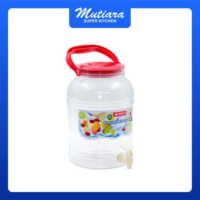 Round Cary Jug/Toples Sirup/Dispenser Air - LionStar