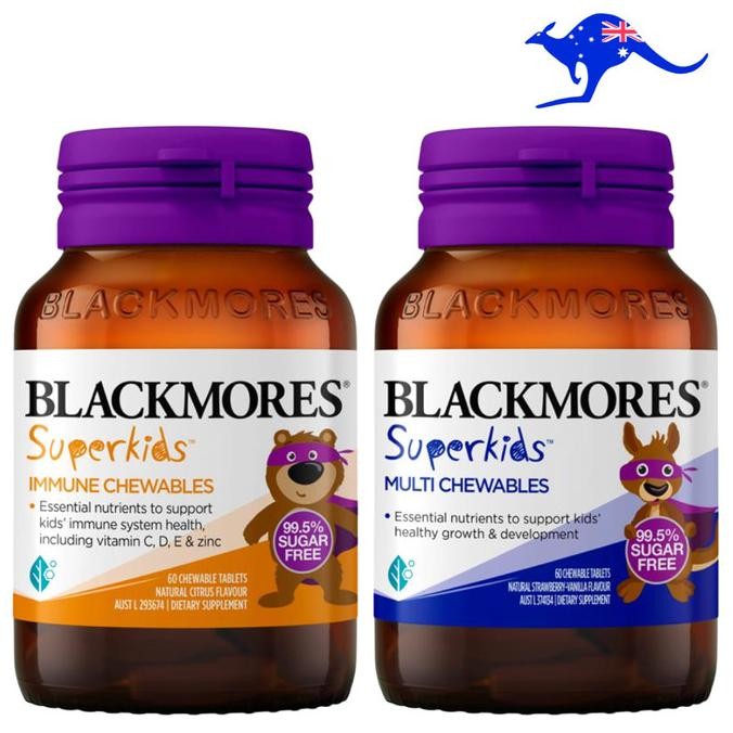 Ready BLACKMORES Superkids Multi Gummies Chewables Immune Multivitamin Anak
