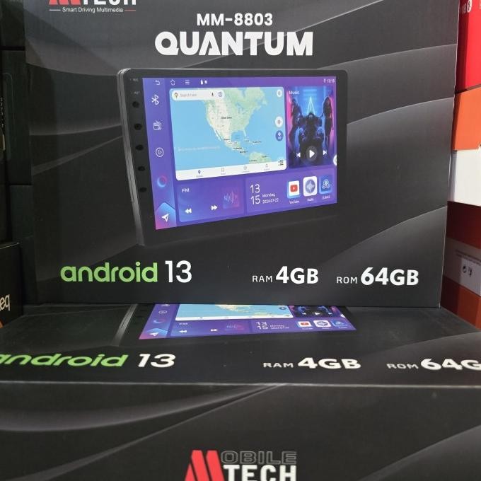 Miliki Android 9" Mtech Quantum Ram 4/64Gb