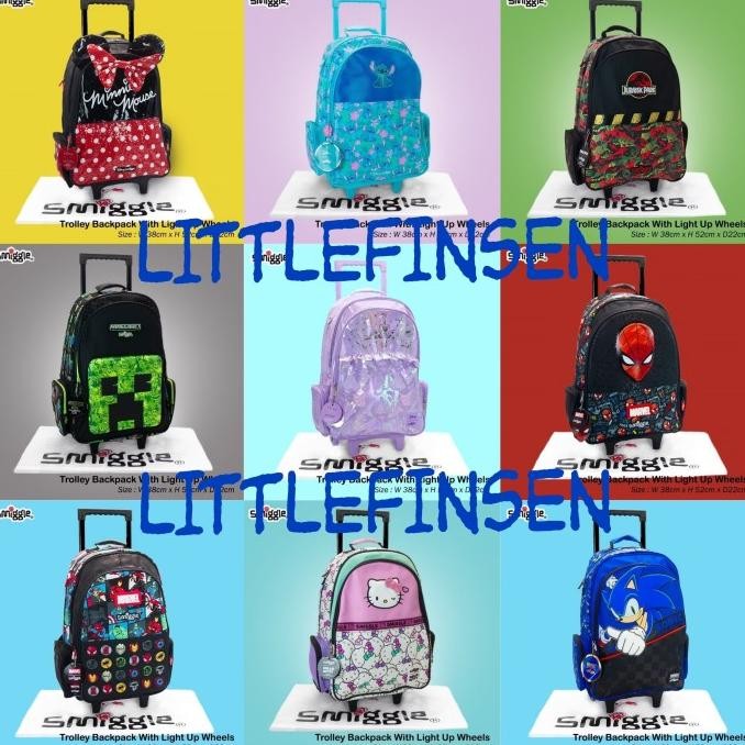 Ready smiggle trolley bag/tas trolley smiggle/tas trolley anak