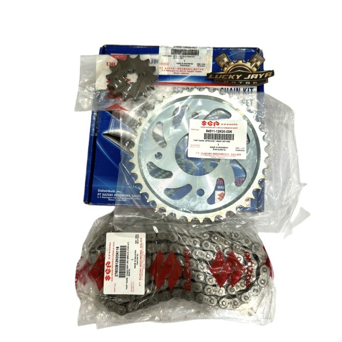 girset gearset gir gear set chainkit rantai Satria fu fi injeksi Ori