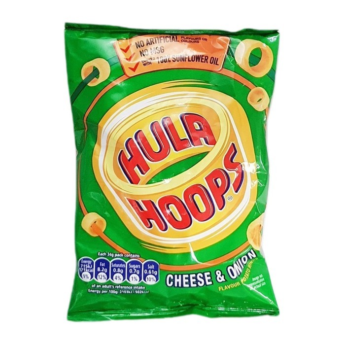 

Hula Hoops Cheese And Onion Flavour 34 g