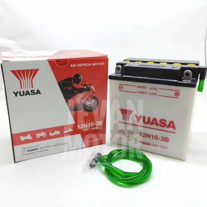 Yuasa Battery 12N10-3B / Accu Yuasa 12N10-3B / Aki Basah
