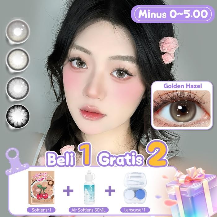 living (0.00 s/d -4.00) mysticeyes softlens minus 14.5mm soflen minus lensa kontak berwarna softlens