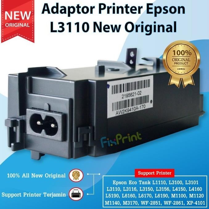 ADAPTOR PRINTER EPSON L1110 L1210 POWER SUPPLY L3110 L3210 L5190 NEW