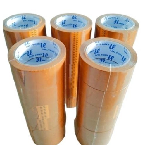 

Terlaris Gosend / Dus 72 Pcs Lakban Bening / Coklat Nawa Tape 45 Mm X 90 Yard Ready Stok