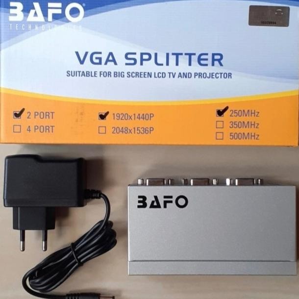 BAFO VGA or HDMI SPLITTER [2 Port, 4 Port, 8 Port]