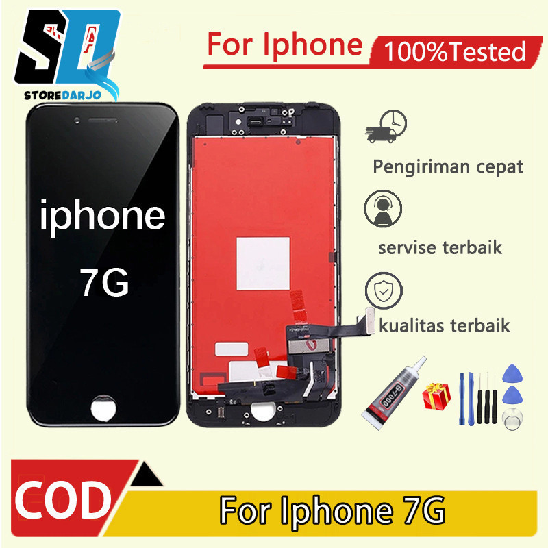 LCD Display iP 7 ip7 7G Screen Digitizer 3D Touch Assembly A1660 A1778 A1779 Replacement LCD Murah