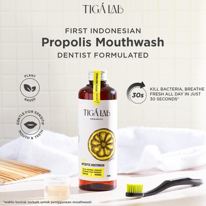 

Produk Baru!! TIGA LAB Antiseptic Mouthwash Lemon - Kumur