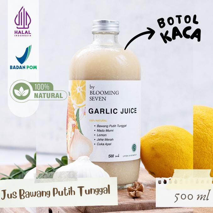 

Produk Baru!! Jus Bawang Putih Tunggal Jahe Lemon Madu / Garlic Juice - 500 ml