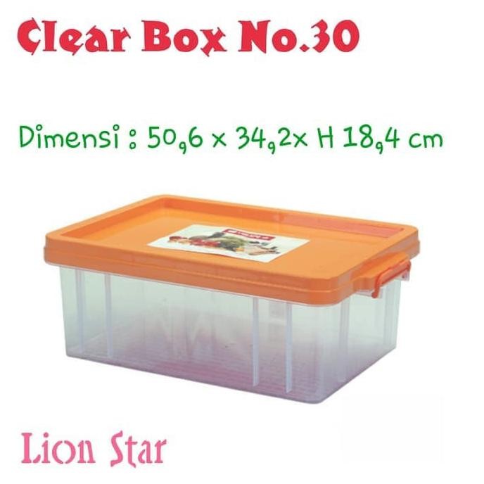 

Produk Baru!! Kotak box container serbaguna Clear Box NO 30 Lion Star FX5 FX-5