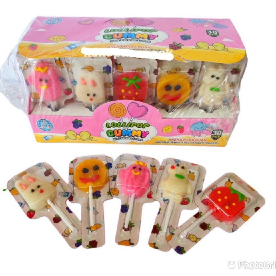 

Lolipop Gummy Permen Ena Tida Era Anea Raa Buah Dan Ter Bo Ii 30