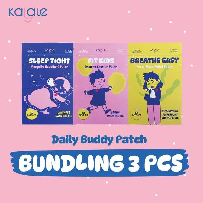 

Produk Baru!! Kalale - Bundle 3pcs Daily Buddy Patch Stiker Anti Nyamuk Penangkal Flu Immune Booster untuk Newborn Bayi Balita Anak-Anak dan Lavender Lemon Eucalyptus 100% Essential Oil Natural Perut Kids
