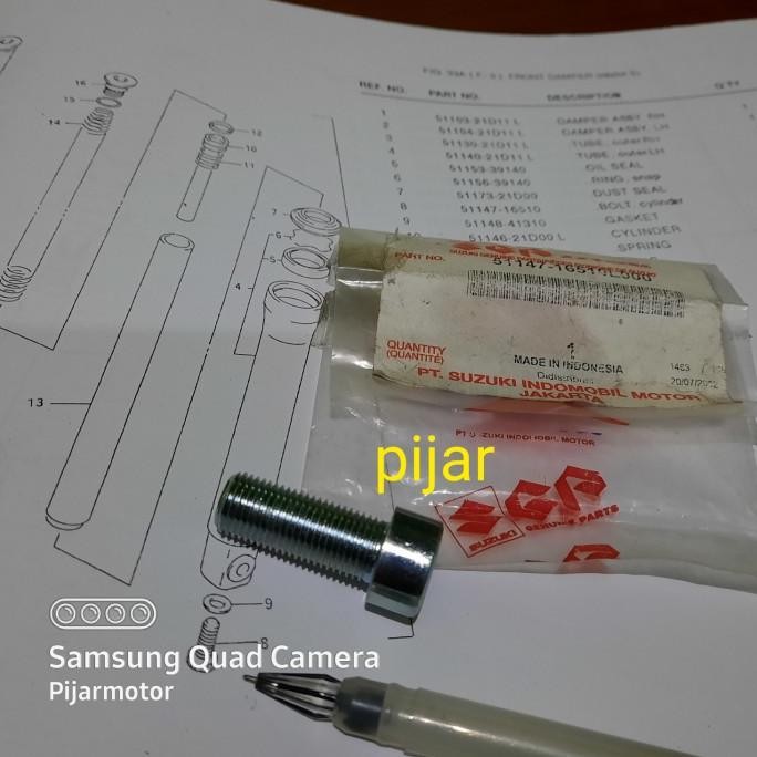 <<<<<] Baut Tap Oli Shock Depan Suzuki RC100 Bravo Crystal Tornado Satria 120