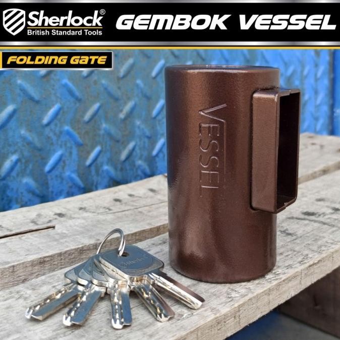 VESSEL PADLOCK SHERLOCK GEMBOK FOLDING GATE PINTU LIPAT HARMONIKA