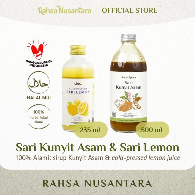 

Produk Baru!! Bundling Sari Kunyit Asam dan Sari Lemon by Rahsa Nusantara