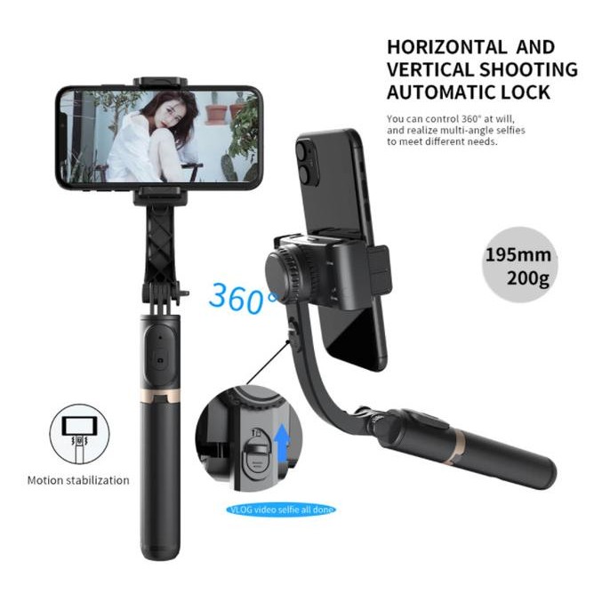 GIMBAL HANPHONE GIMBAL STABILLIZER SELFIE STABILIZER ANTI GOYANG Q08