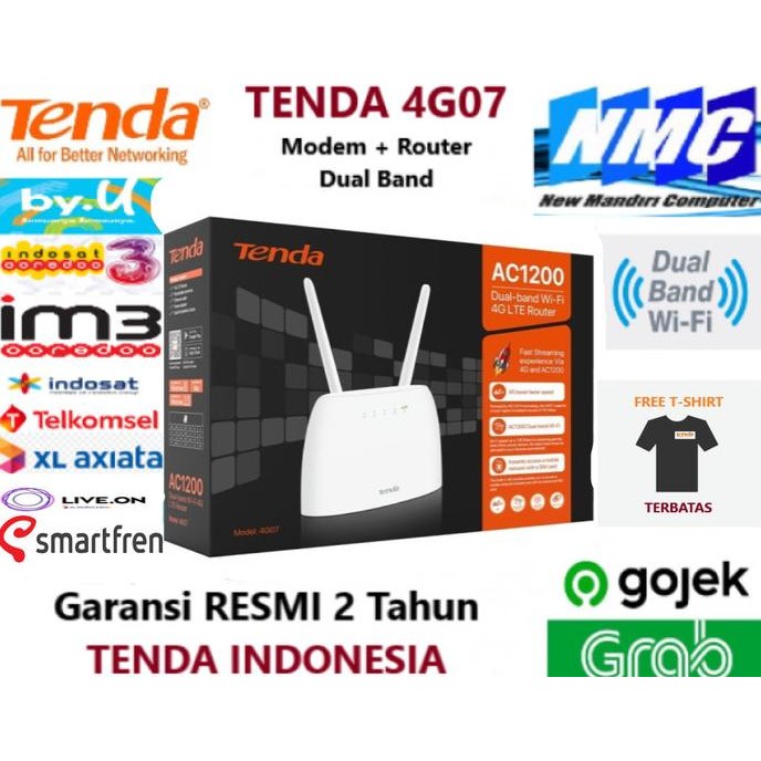 CO Tenda 4G07 Router AC1200 Modem Wifi 4G LTE Dual Band SimCard 4G-07 4G