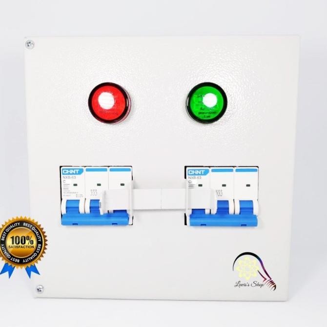 NEW Panel Interlock Chint Voltmeter MCB 3 Phase PLN Genset COS